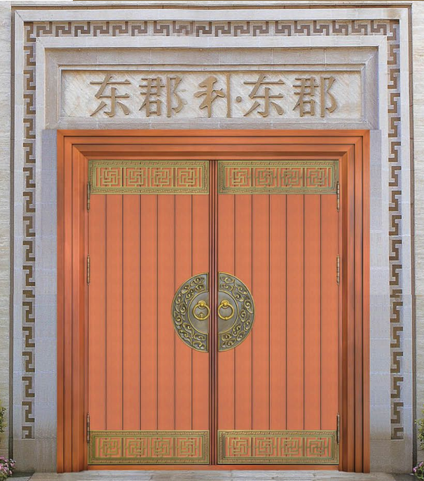 豪华双开铜门